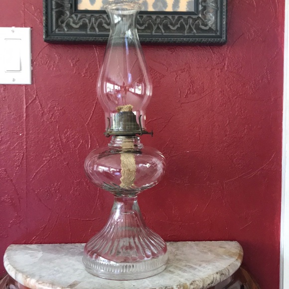 P&A Eagle Accents Vintage Glass Pa Eagle Oil Lamp Poshmark